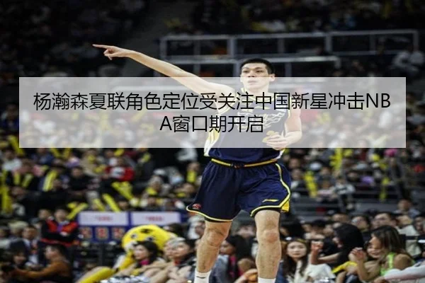 杨瀚森夏联角色定位受关注中国新星冲击NBA窗口期开启